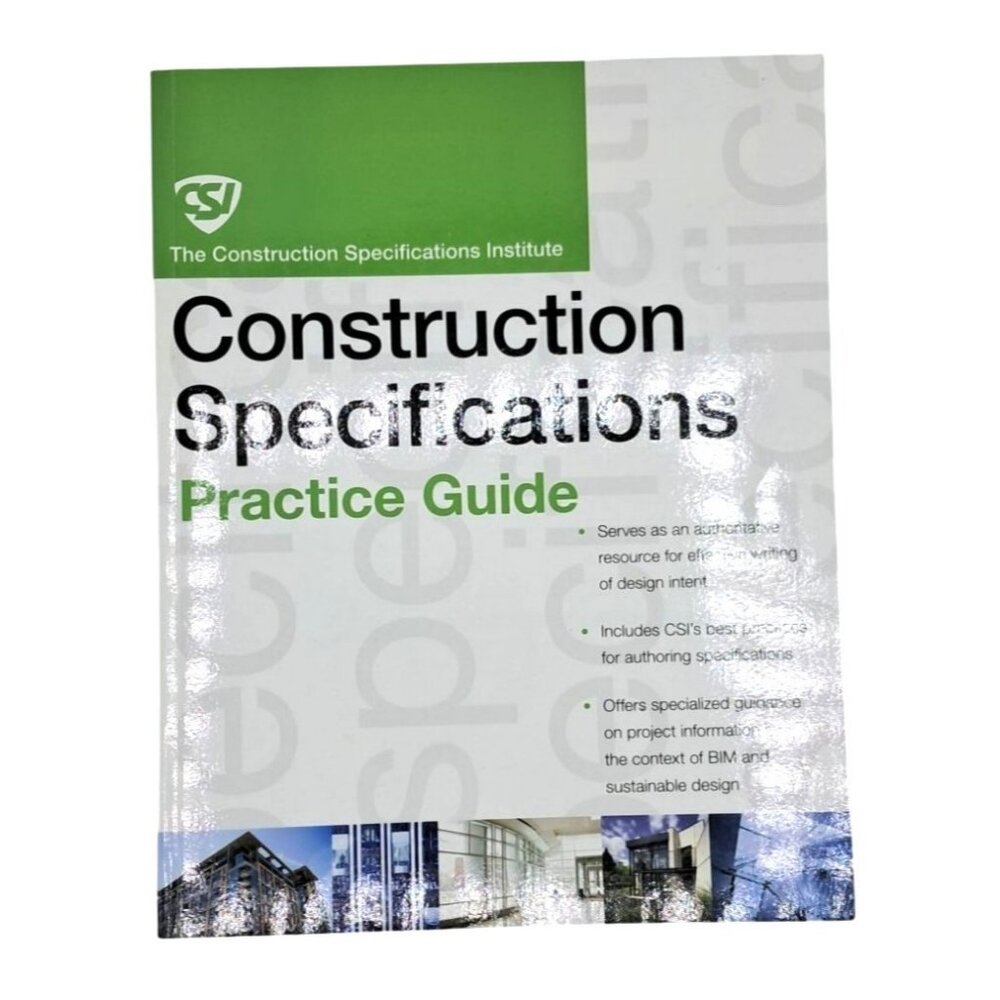 Construction Specifications Practice Guide By CSI & Wiley